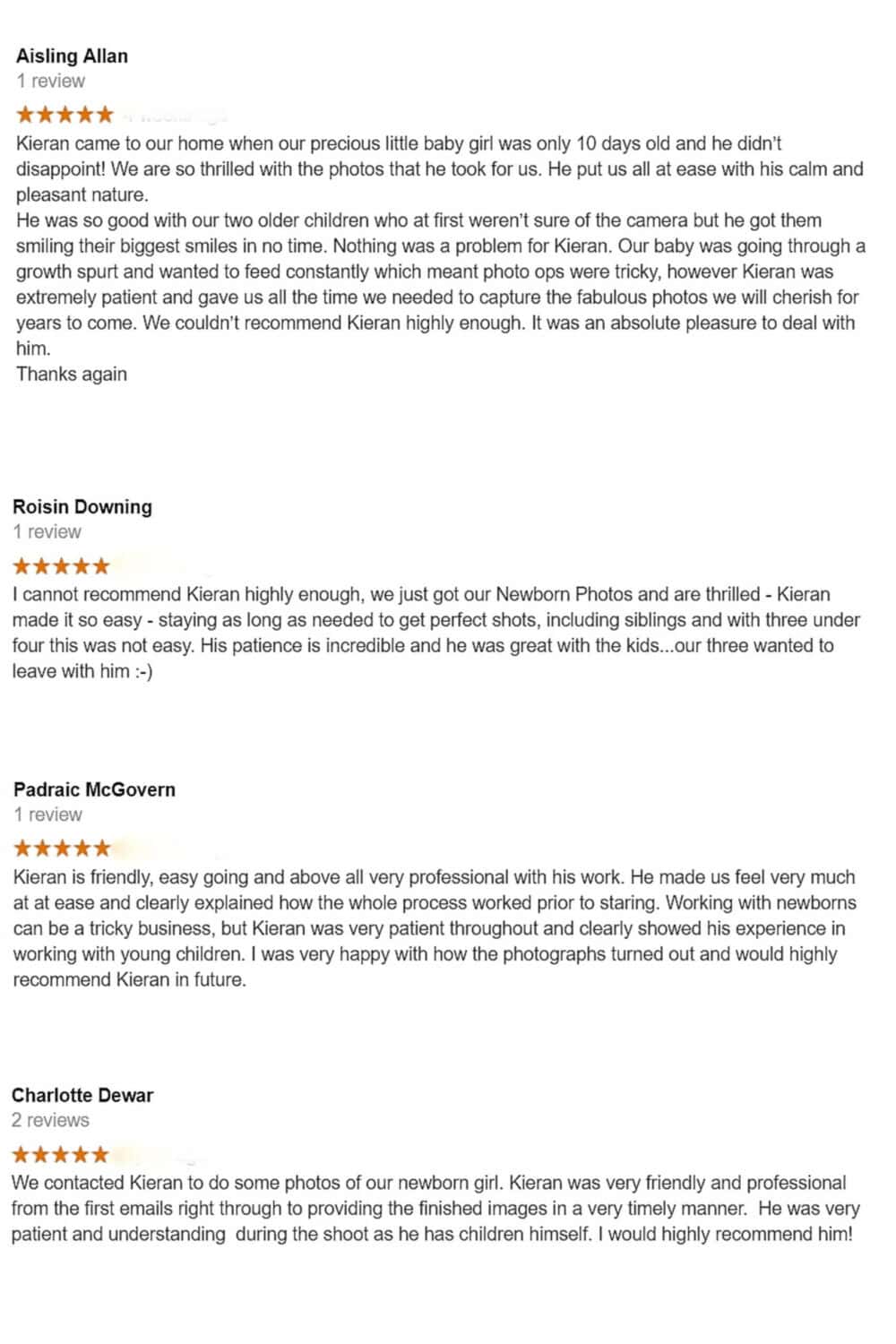 Customer reviews