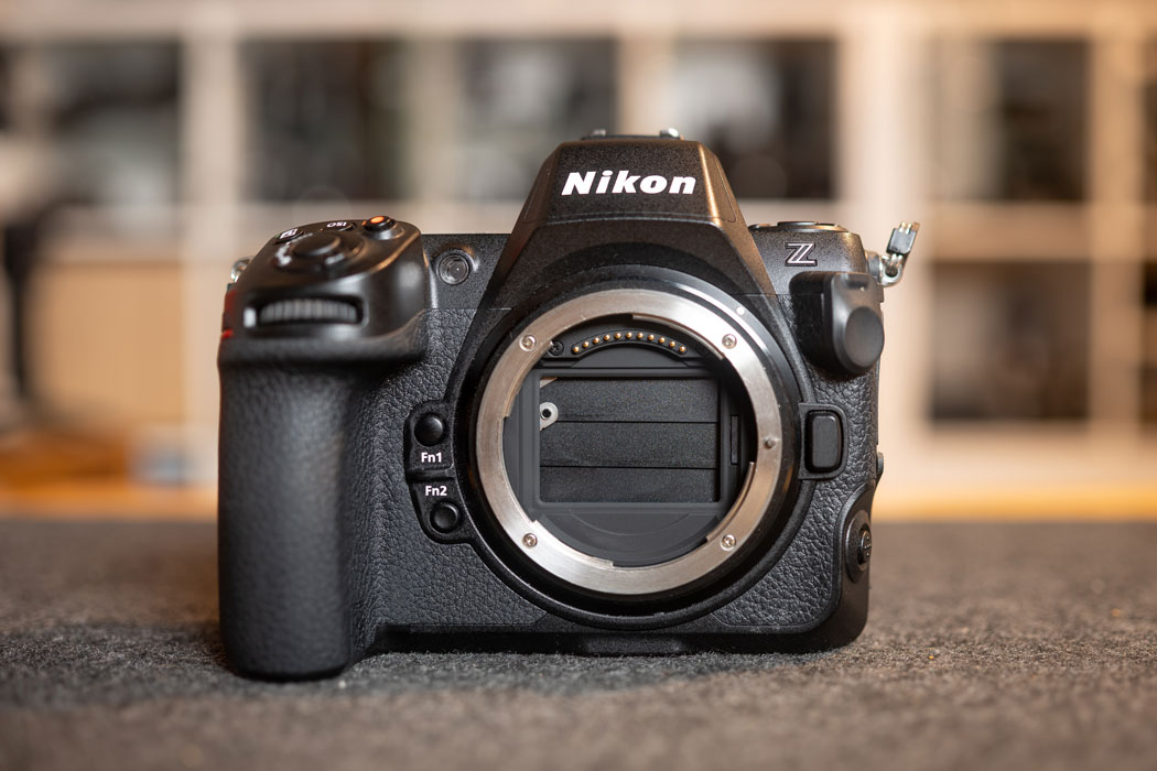 Z8-sensor-shield Nikon Z8 sensor shield in operation with a lens off.