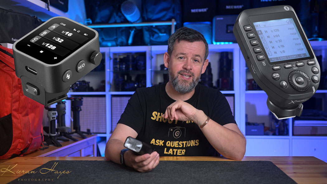 Godox V480 Wireless options showing the two godox triggers and the V480.