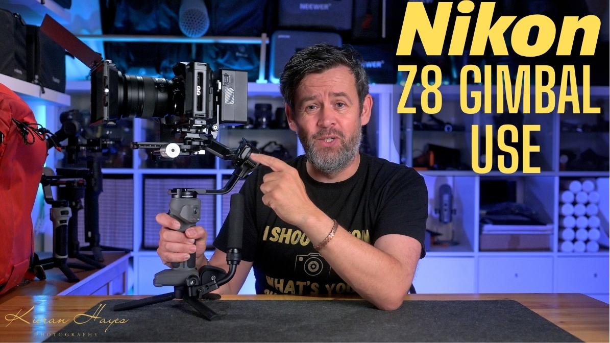 The Nikon Z8 on a gimbal for videography