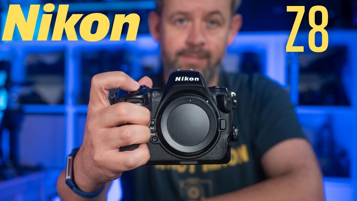 A man holding the Nikon Z8