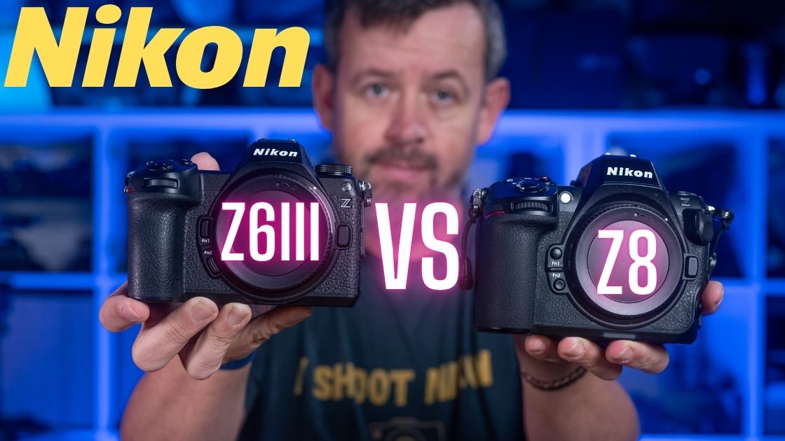 Nikon Z8 VS Z6iii Nikon Z8 vs Z6iii review hero image with both cameras inset.