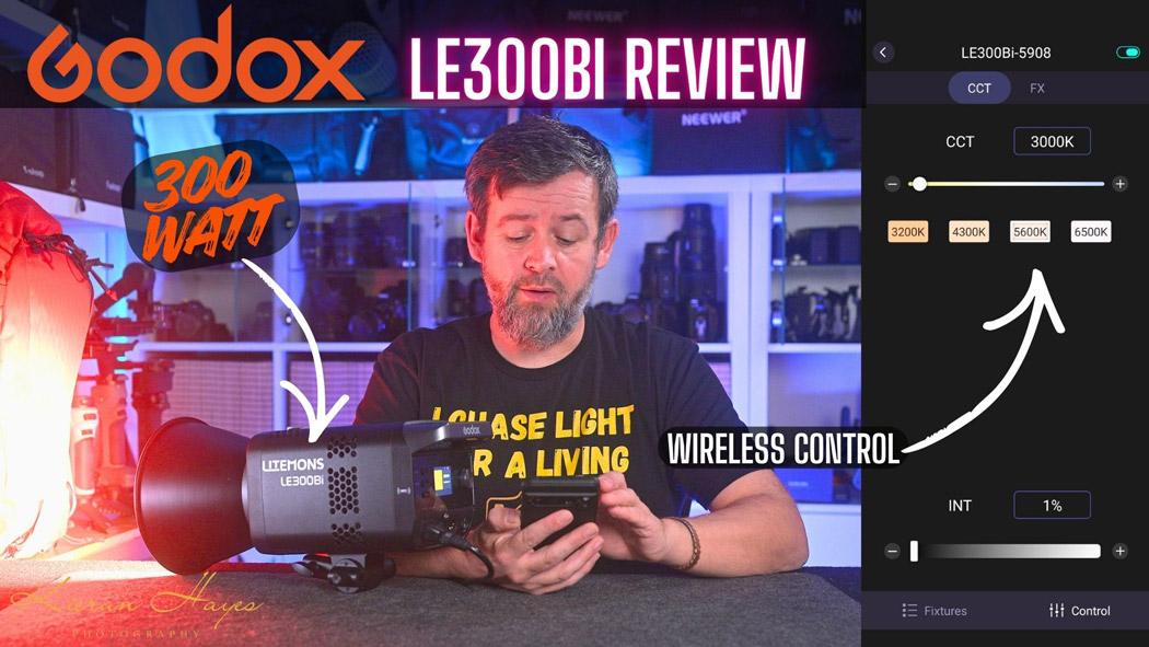 My Godox Litemons LE300BI review and how it works.