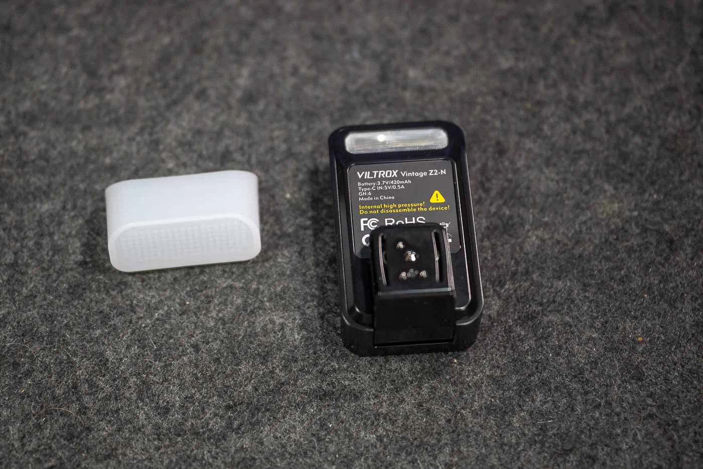 Viltrox Z2 review and the unit with the diffuser off